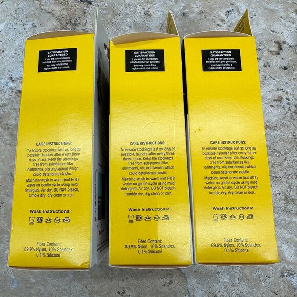 Lot Of 3 Futuro Anti-Embolism Thigh Length Stocking Unisex M White Moderate - Picture 10 of 12